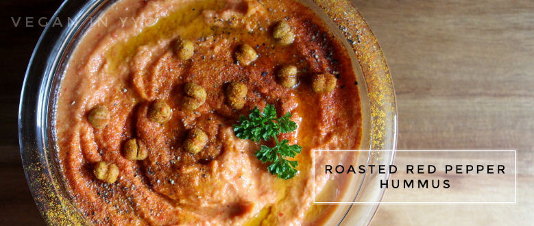 Roasted Red Pepper Hummus (+ Oil-free Version)