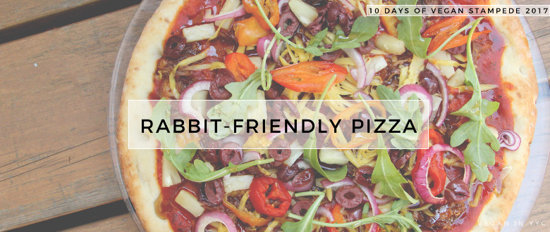 Rabbit-Friendly Pizza (10 Days of Vegan Stampede 2017)
