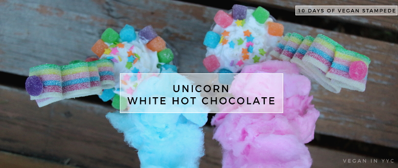 Unicorn White Hot Chocolate (10 Days of Vegan Stampede)