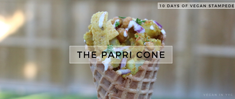 The Papri Cone (10 Days of Vegan Stampede)